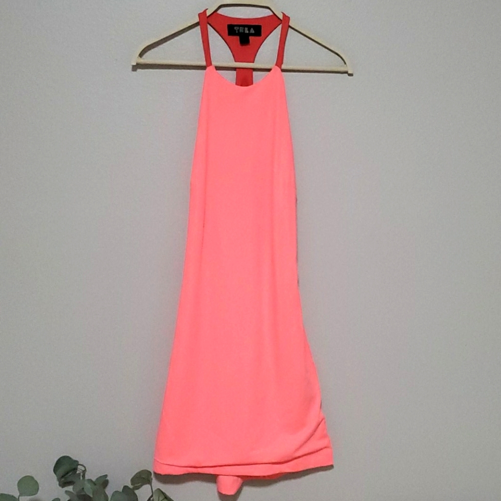 Open back mini dress